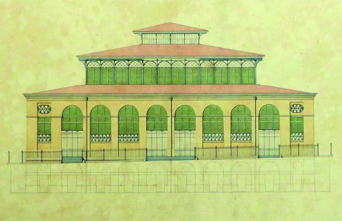 Is-Suq Tal-Belt Victorian Architecture exterior elevation drawing 1861