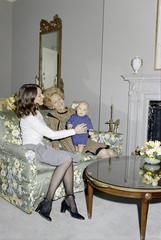 Margaret Sinclair Pat Nixon and Justin Trudeau in Government House Ottawa 1972
