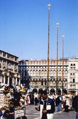 Venice Square with historic architecture and people walking