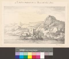Ruins of Weissenau former island in Lake Thun