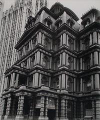 Old Post Office corner with Woolworth Building in Manhattan