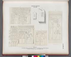 Ancient Egyptian tombs and bricks from New Kingdom Dynasty XVIII in Thebes, including Abd el Qurna tomb 15 and the tomb of Amenophis III at Bab el Meluk