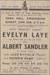 1942 Birmingham Evening Despatch advertisement for Toc H charity event