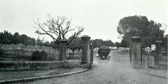 Historic Macquarie Street Gates at Parramatta Park in 1911