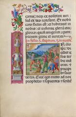 Martyrdom of St. Stephen vivid Renaissance painting depicting the saint surrounded by figures