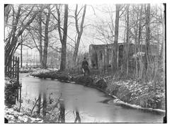 Snow-covered Frankendael estate at Middenweg 72 in 1893
