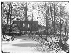 Winter scene at Frankendael, a former city nursery, located at Middenweg 72 in Amsterdam