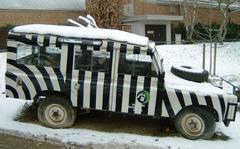 Land Rover vehicle used by Grzimek at Frankfurt Zoo