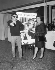 Presentation of the book Knal by Max Heymans in Nieuwe de La Mar Theater Amsterdam 1966