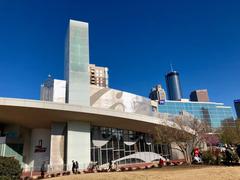 The World of Coca-Cola building in Atlanta, Georgia with Coca-Cola signage