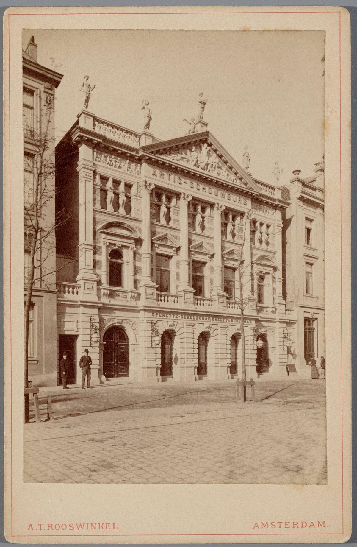 Historic Artis-Schouwburg theater building on Plantage Middenlaan, Amsterdam, circa 1892-1894
