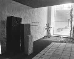 Jewish Amsterdamers Memorial in the Aula with eternal flame monument from 1962
