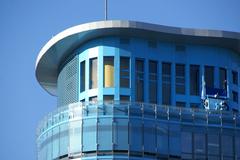SRH Hochschule Heidelberg campus building in Germany on a sunny day