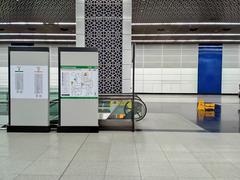 Interior view of Tun Razak Exchange MRT Station concourse in Kuala Lumpur