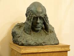 Bust of Academician Sakharov at the Sakharov Center in Moscow