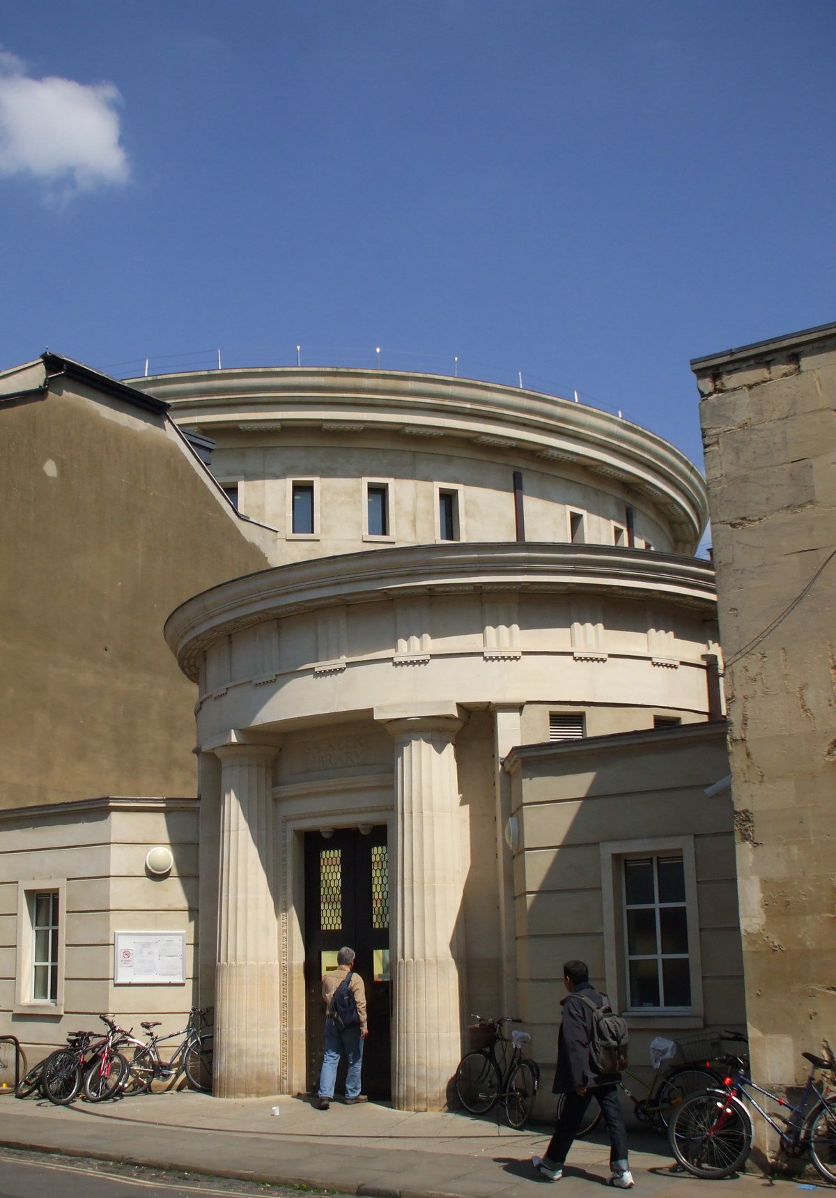 Sackler Library in Oxford, England showcasing classical architecture