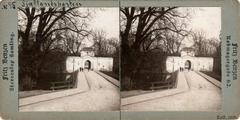 Historic entrance gate Sjællandsporten at Kastellet fortress in 1903