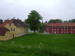 Kastellet Fortress in Copenhagen, Denmark, surrounded by green park and moat