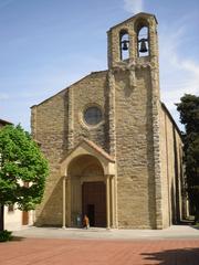 Chiesa di San Domenico church facade in Arezzo, Italy