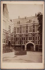 Courtyard of the Oost-Indisch Huis at Oude Hoogstraat 24 in Amsterdam circa late 19th century