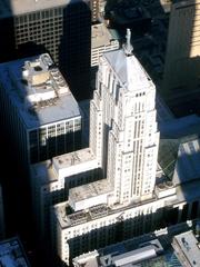 Chicago Board of Trade building as seen from Sears Tower with surrounding cityscape