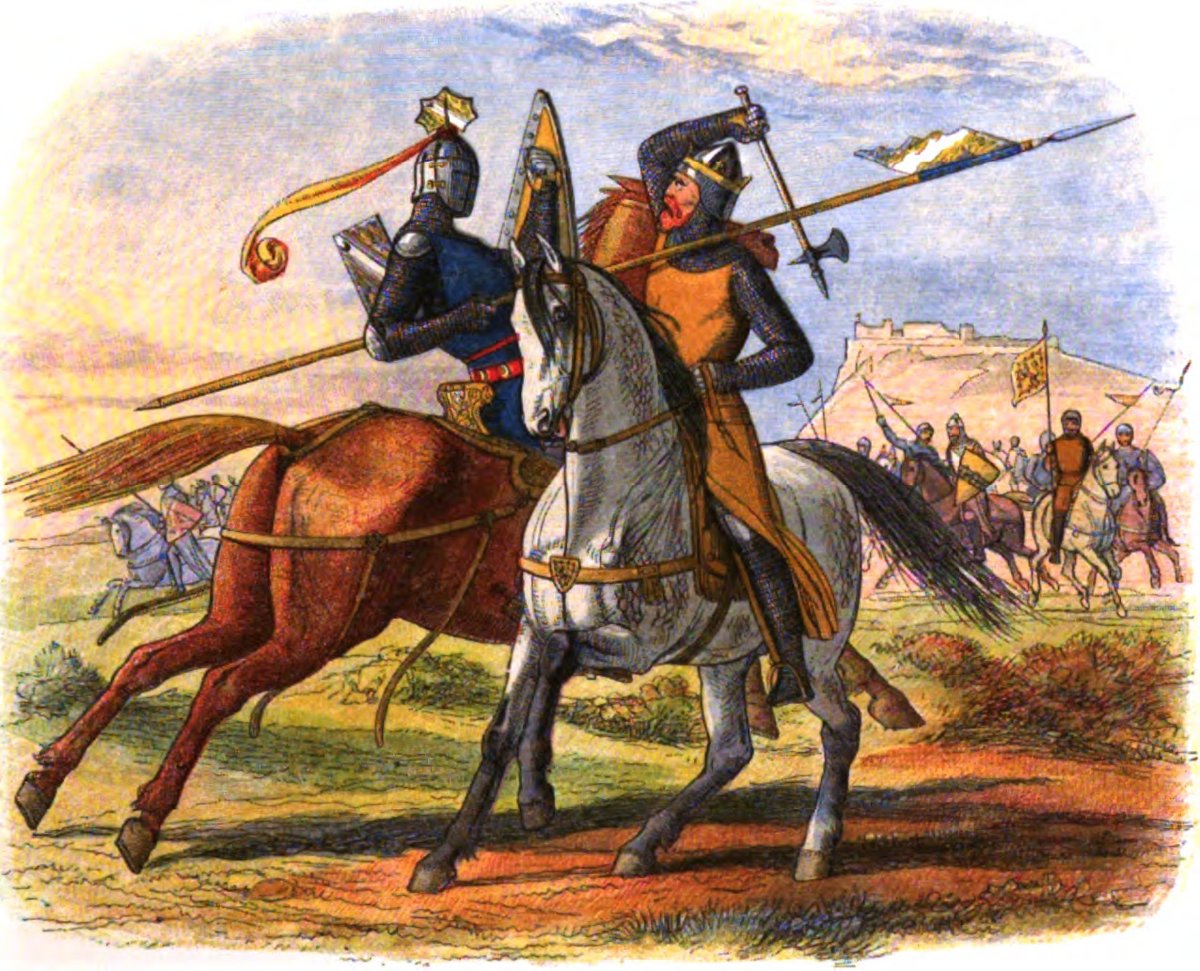 Robert the Bruce kills Sir Henry de Bohun at Battle of Bannockburn