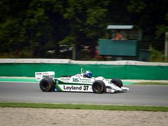 Formula 1 cars racing at Brno Circuit during Grand Prix revival