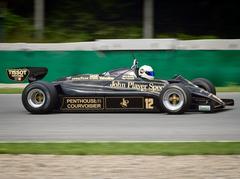 Formula 1 cars racing at Brno Grand Prix