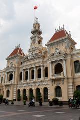 Ho Chi Minh City Hall in Vietnam under blue sky