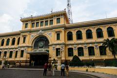Exterior view of Saigon Central Post Office in Ho Chi Minh City