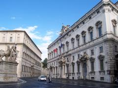 Palazzo della Consulta in Rome, historical building facade with classical architecture