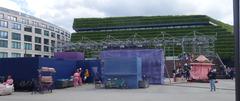 Schauspielhaus Düsseldorf before open-air performance of Shakespeare's A Midsummer Night's Dream in May 2025