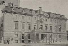 Facade of Düsseldorfer Schauspielhaus on Kasernenstraße in 1905