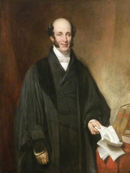 Portrait of James Canterbury Pardon, 1792-1862, painted by John Birt Davies