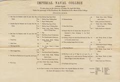 Athletic Sports Programme from 1876 with detailed event listings and schedules