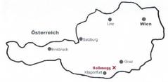 Map of Hollenegg area with detailed location