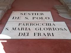Venetian banners from Sestiere de S.Polo and Parrochia S.Maria Gloriosa dei Frari in Venice