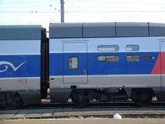 2003 TGV high-speed train at Brest railway station in France