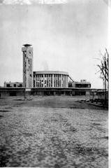 Wartime photo of Brest, France during WWII by Captain Claxton Ray showing urban destruction and military presence