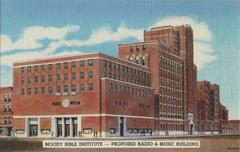 Proposed Radio and Music Building at Moody Bible Institute architectural drawing