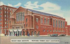 Architectural drawing of proposed Torrey-Gray Auditorium at Moody Bible Institute