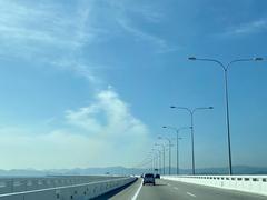 Second Penang Bridge connecting Penang Island with the mainland