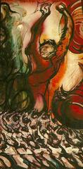 David Alfaro Siqueiros mural in Mexico City Polyforum