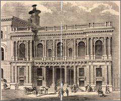 Sugár úti Műcsarnok building in 1877 by Lajos Elischer, now main building of Hungarian University of Fine Arts