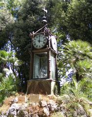 Hydrochronometer clock in Rome Italy with decorative signs