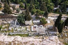Ruins of the Temple of Asclepius on the South Slope of the Acropolis in Athens