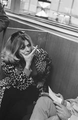 Greek actress Melina Mercouri arriving at Schiphol Airport in 1969