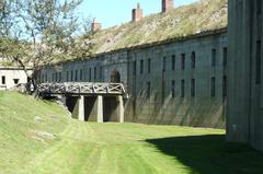 Entrance to Fort Warren through the sallyport viewed from the guardhouse