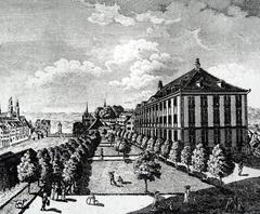 Orphanage in 1812 south view engraving by Franz Hegi