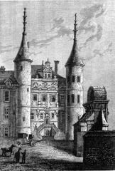 Historic view of Troyes city in France with old buildings and cobblestone streets
